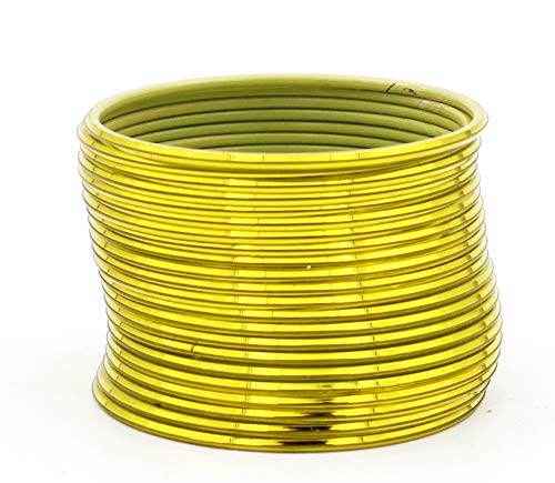 T4 Jewels Many Colors Glossy Metal Bangles (Pack Of 24).