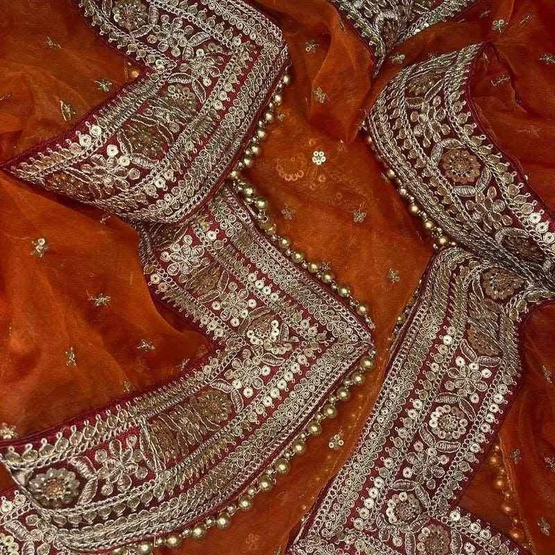 Ayesha Wedding Bridal Name Customize Chunni/Dupatta - T4 Jewels