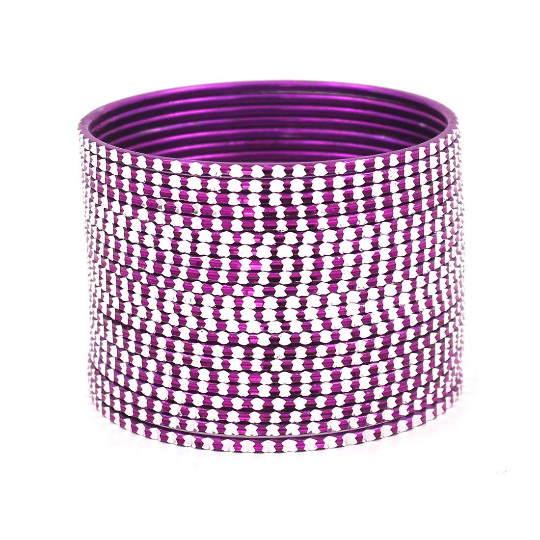 Set of 24 Shining Bangles with Cutting Design by T4 Jewels PHALSA T4 Jewels
