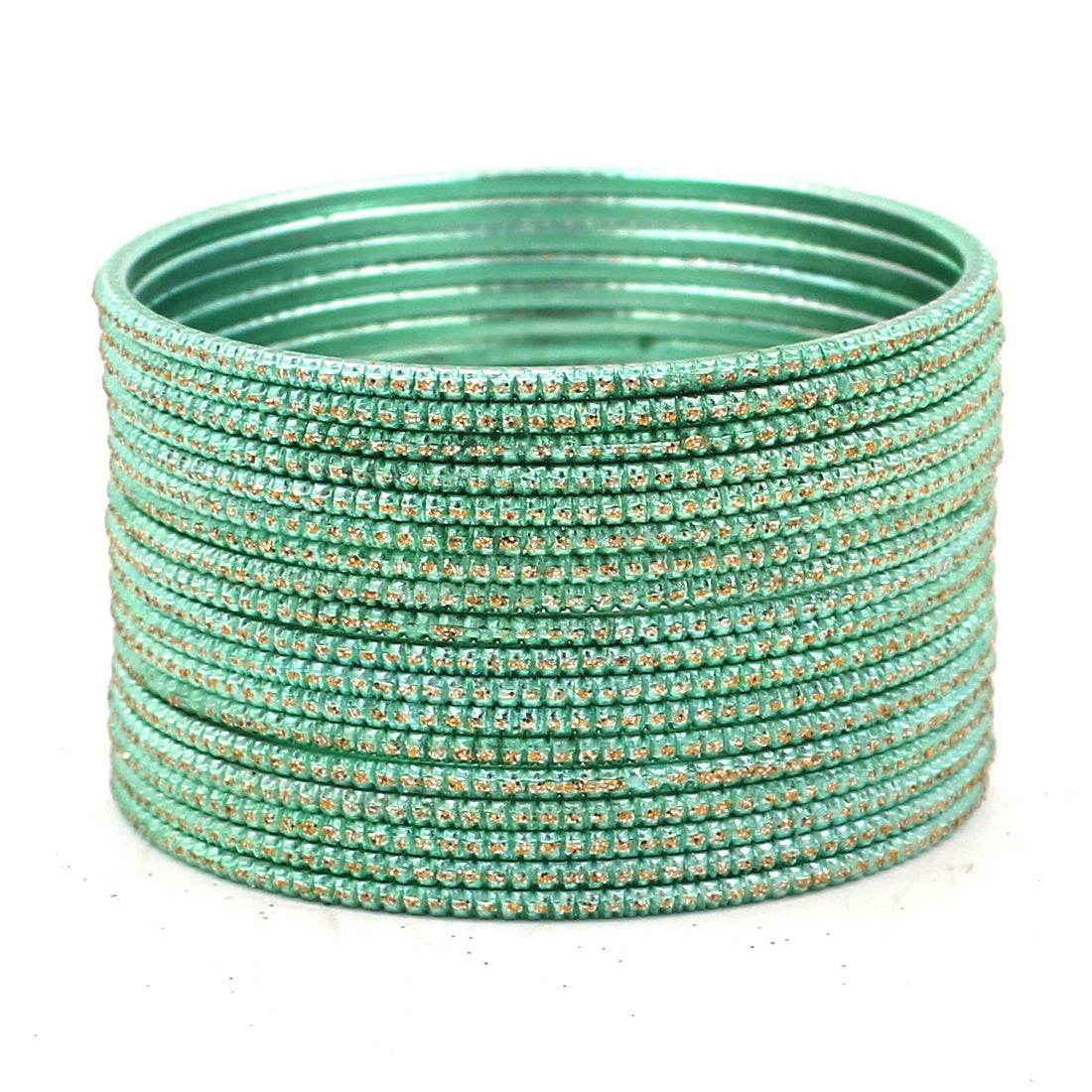Set of 24 Glitter Bangles by T4 Jewels Pista T4 Jewels