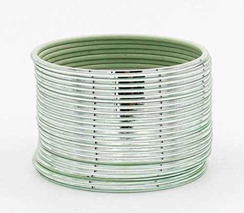 T4 Jewels Many Colors Glossy Metal Bangles (Pack Of 24).