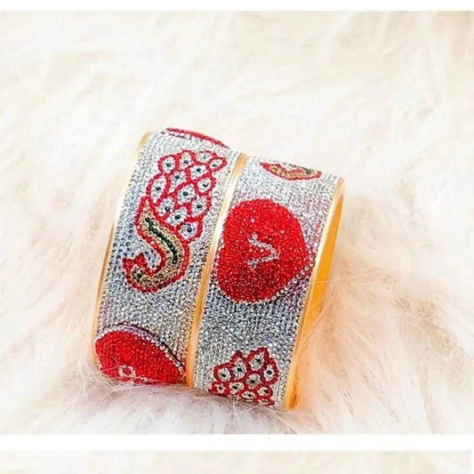 Customized Name Kada with Beautiful Initials (Pack of 2) 2.8 T4 Jewels