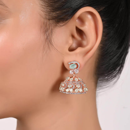 Glittering CZ Diamonds Set in Silver Necklace for Women T4 Jewels