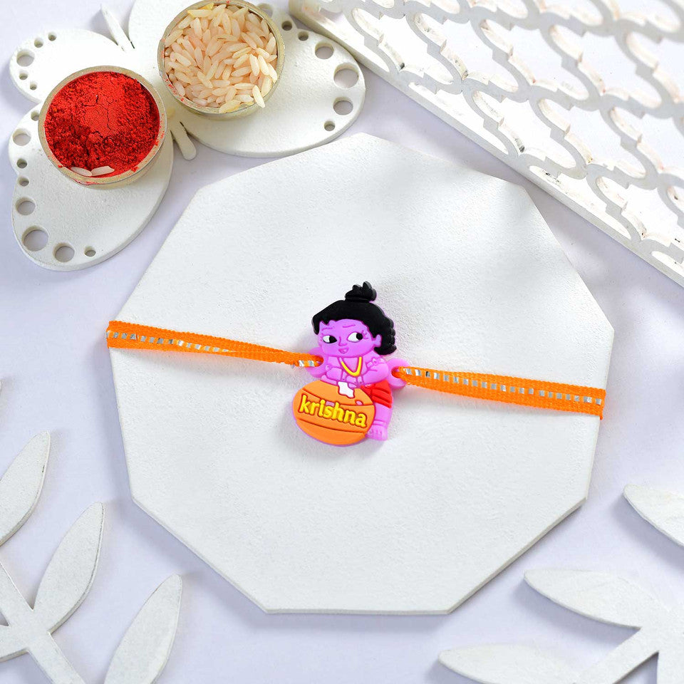 Cute Krishna Rakhi for Kids | Cartoon Rakhi for Raksha Bandhan 2025 - SR31