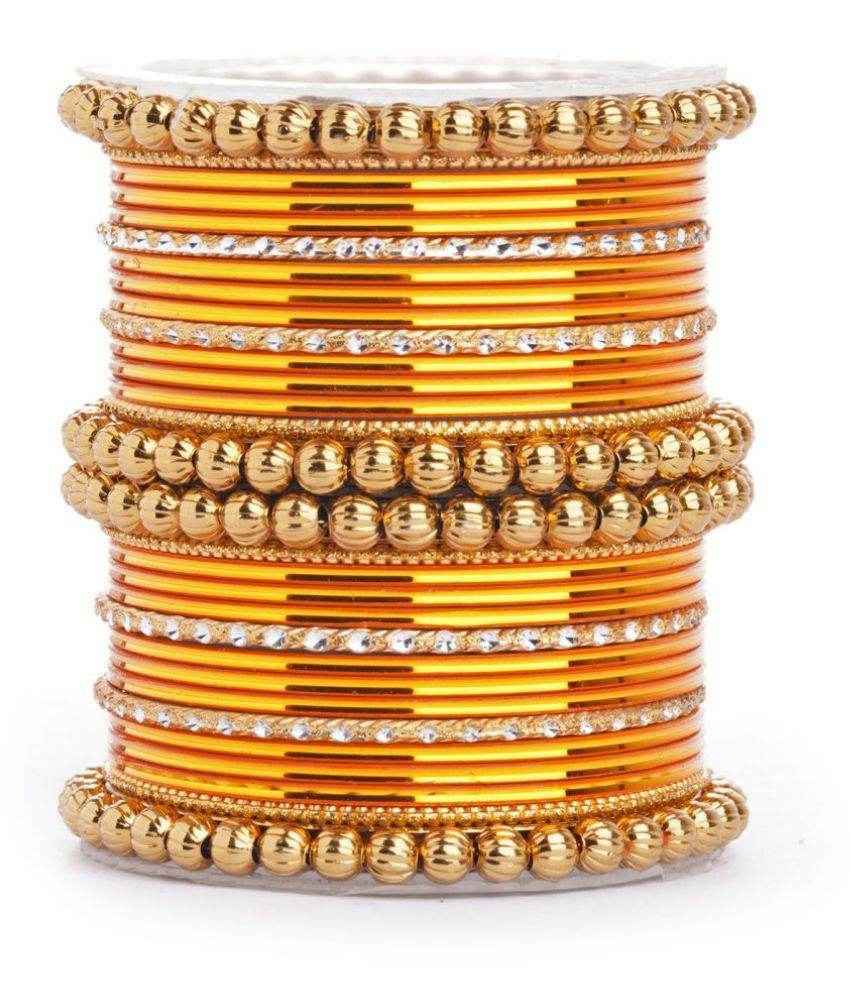 T4 Jewels Glossy Metal Bangles Set.