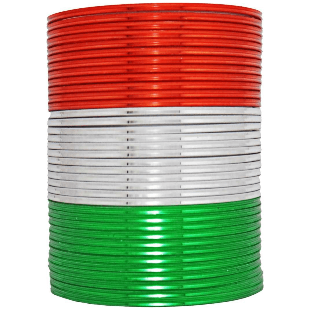 T4 Jewels Glossy Tricolor Bangle Set (Pack Of 36) T4 Jewels