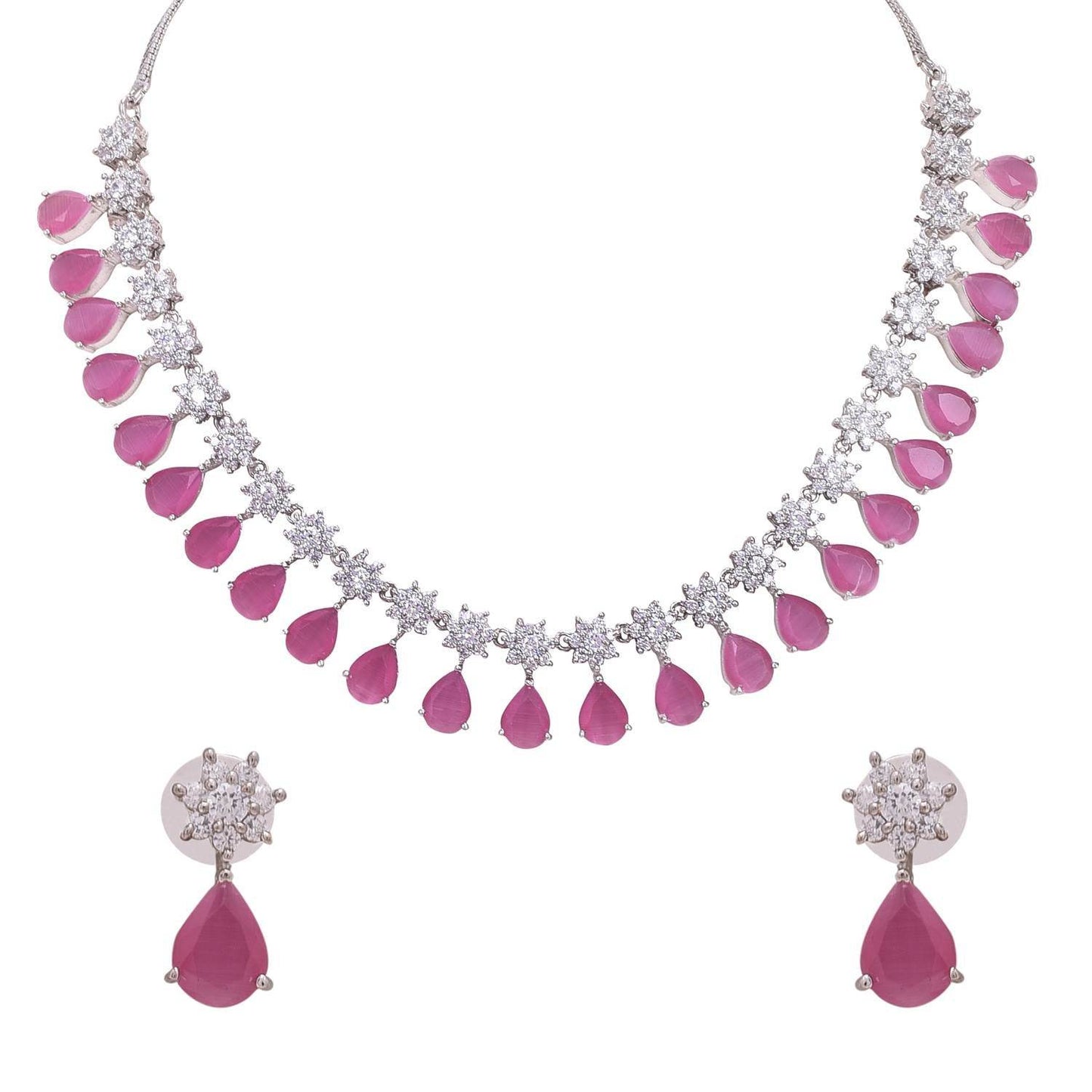 Feminine Handmade CZ Necklace Set Jewelry for Women - Show Your Femininity T4 Jewels