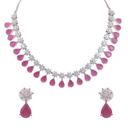 Feminine Handmade CZ Necklace Set Jewelry for Women - Show Your Femininity T4 Jewels