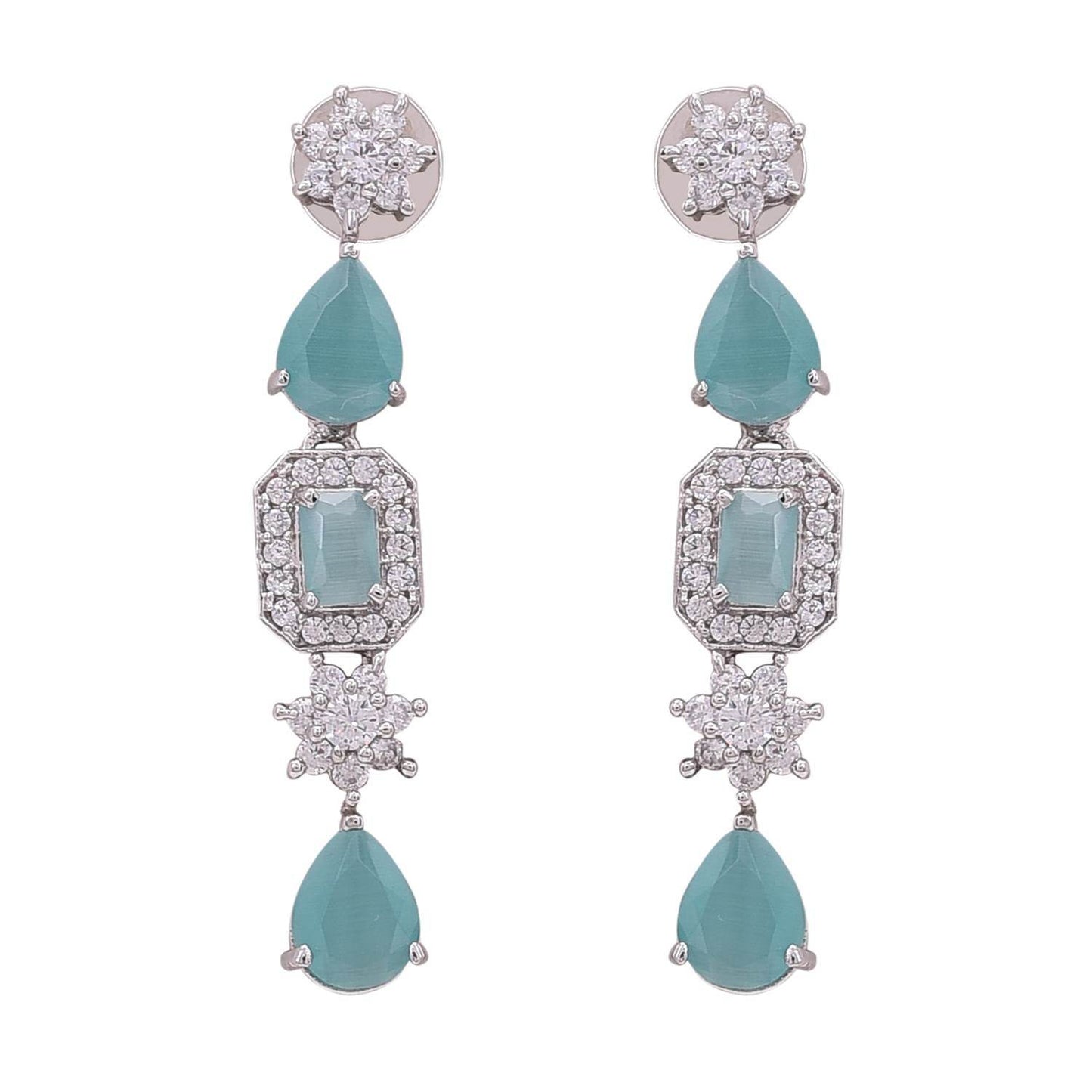 Charming Handcrafted CZ Necklace Set - A Lovely and Feminine Jewelry Piece T4 Jewels