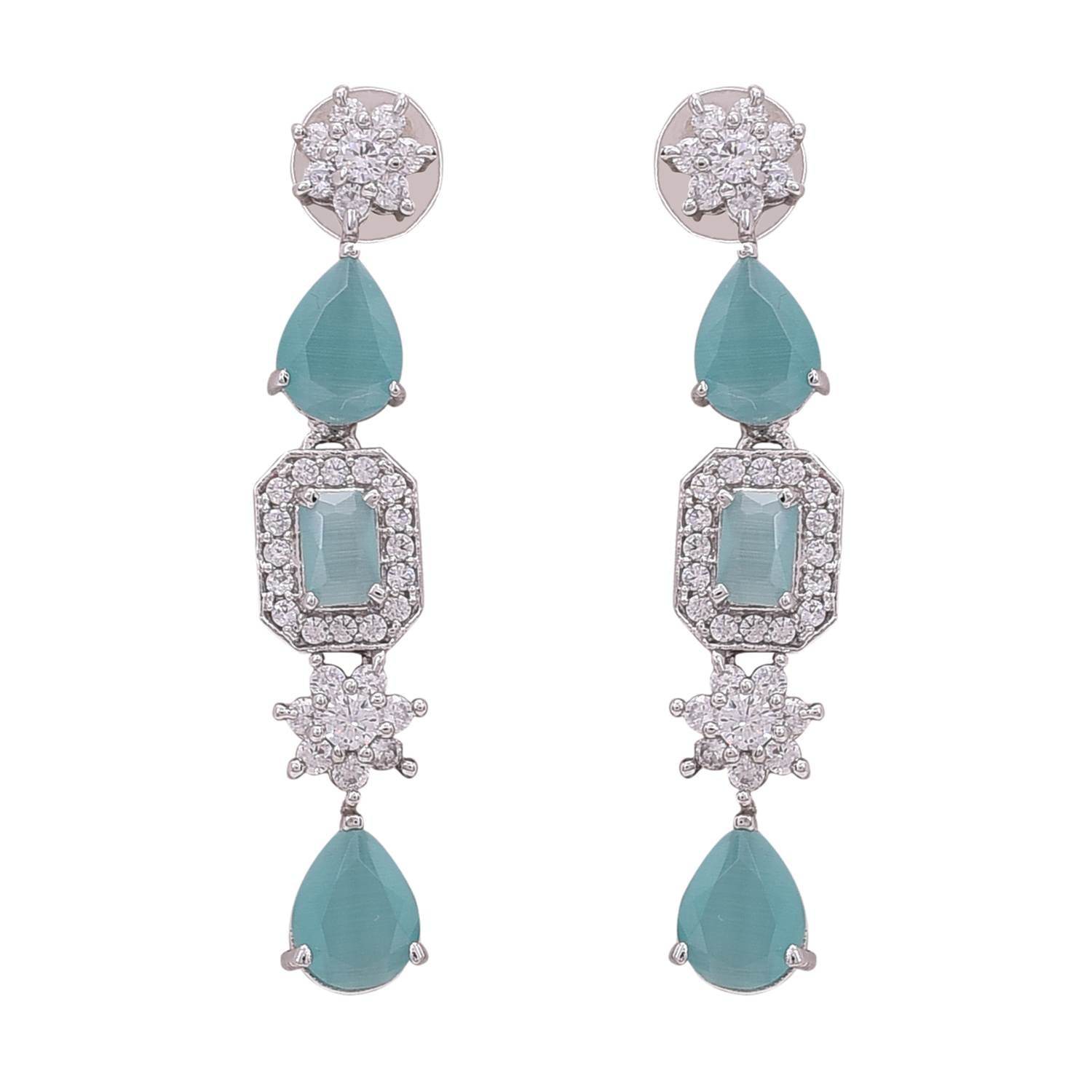 Charming Handcrafted CZ Necklace Set - A Lovely and Feminine Jewelry Piece T4 Jewels
