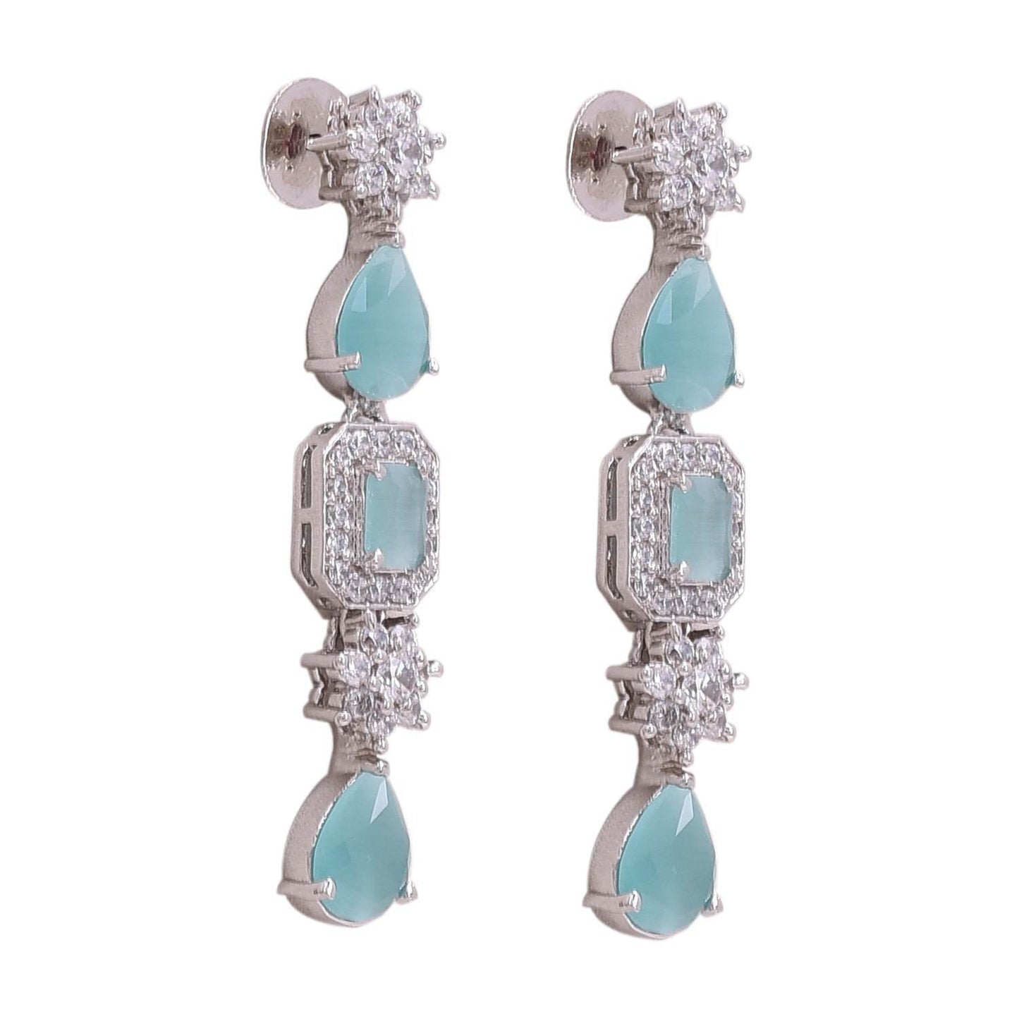 Charming Handcrafted CZ Necklace Set - A Lovely and Feminine Jewelry Piece T4 Jewels