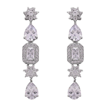 Glittering Handcrafted CZ Necklace Set - A Stunning Jewelry Piece for Women T4 Jewels