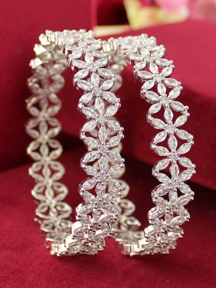 Romika Bangle Set Silver T4 Jewels