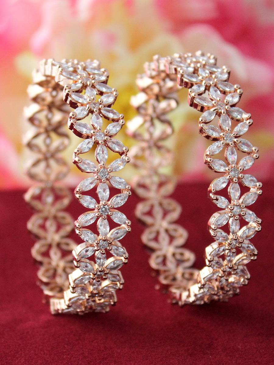 Romika Bangle Set Rose Gold T4 Jewels