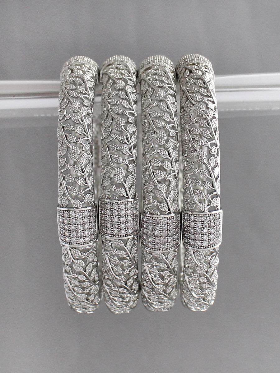 Vishali Bangle Set Silver T4 Jewels