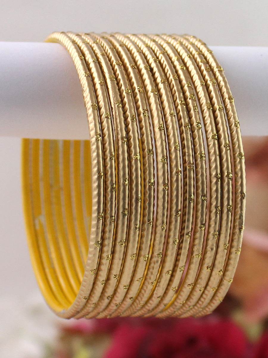 Sia Bangle Set Golden 2.1O T4 Jewels
