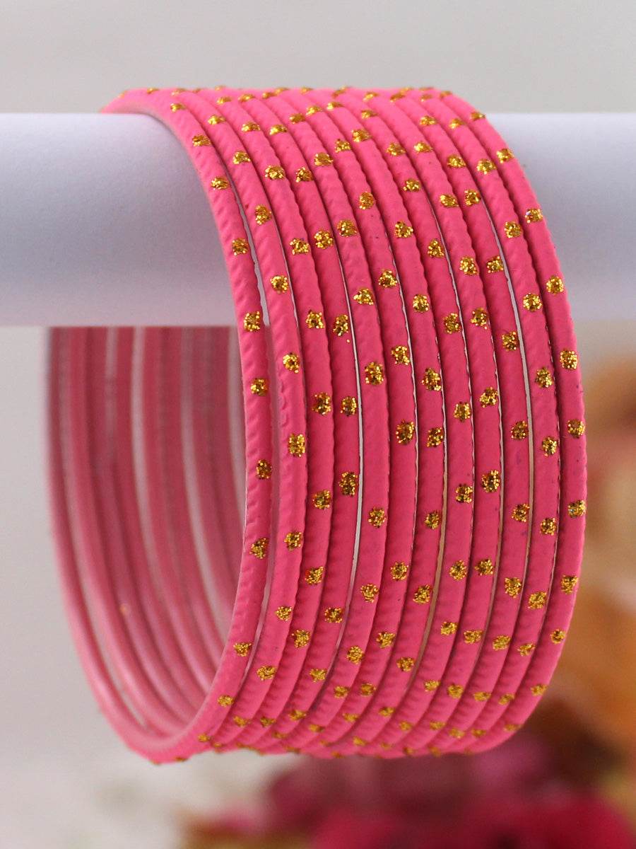 Sia Bangle Set Hot Pink T4 Jewels