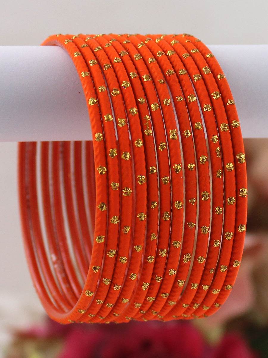 Sia Bangle Set Orange T4 Jewels