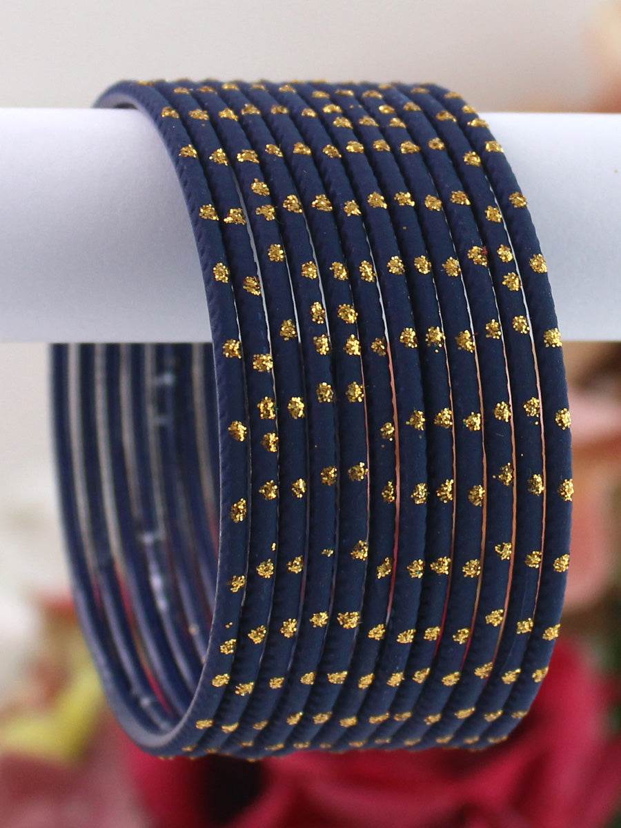 Sia Bangle Set Navy Blue T4 Jewels