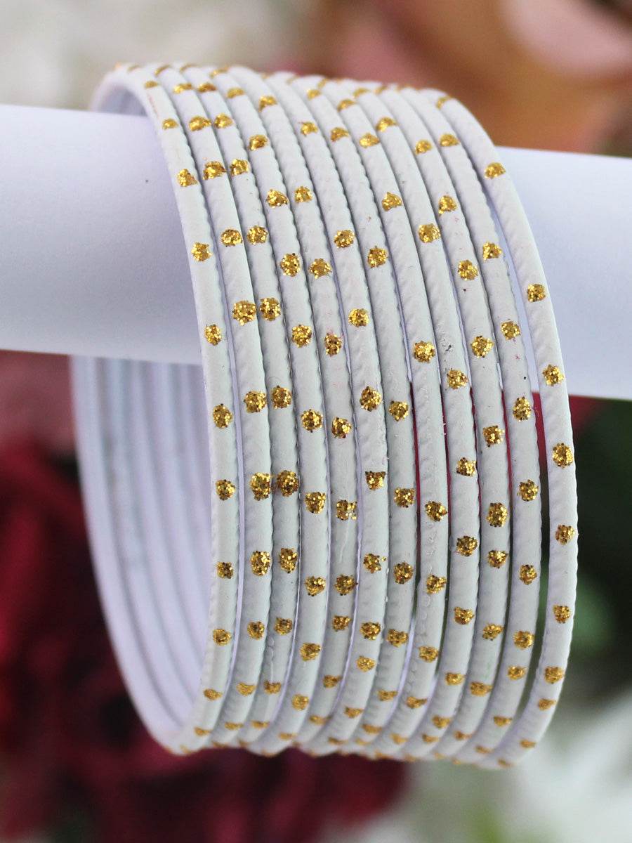 Sia Bangle Set White T4 Jewels