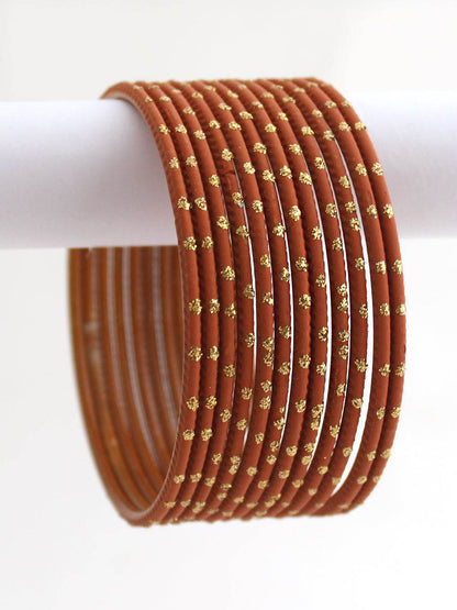 Sia Bangle Set Brown T4 Jewels