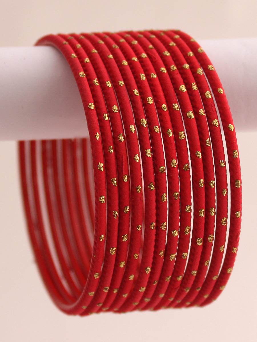 Sia Bangle Set Red T4 Jewels