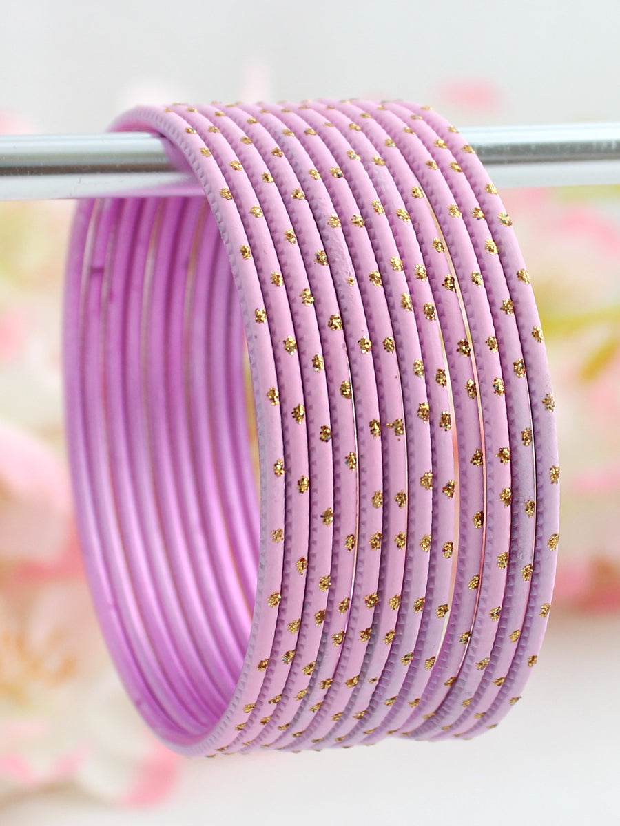 Sia Bangle Set Pastel Pink T4 Jewels