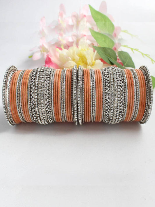 Azzah Bangle Set Silver T4 Jewels