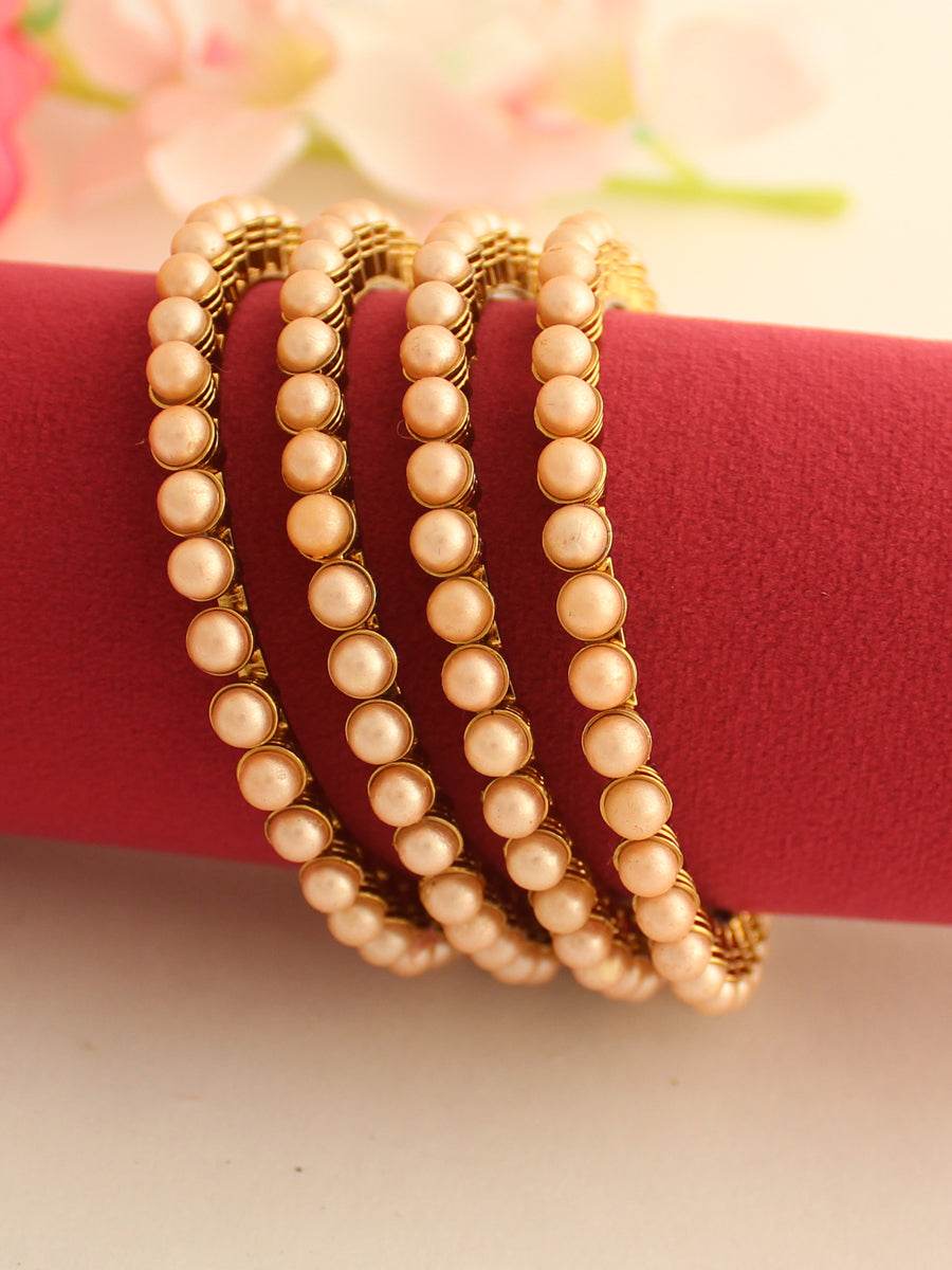 Nitya Bangle Set Rose Gold T4 Jewels