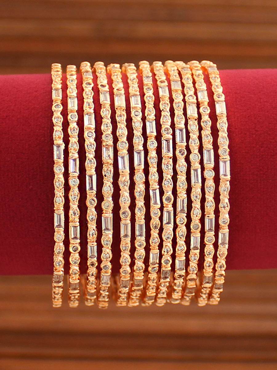 Tarasha Bangle Set Rose Gold T4 Jewels