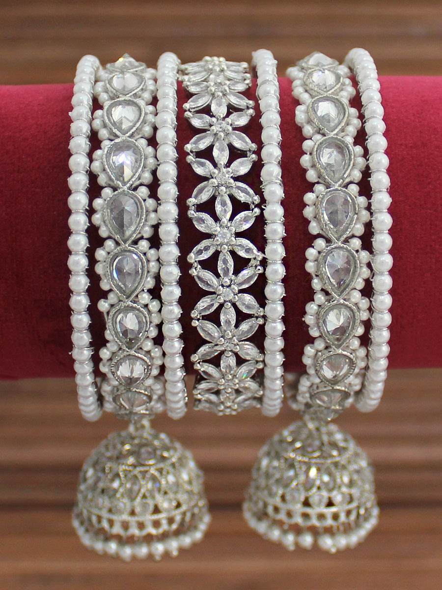 Suhair Bangle Set 2.4 Silver T4 Jewels