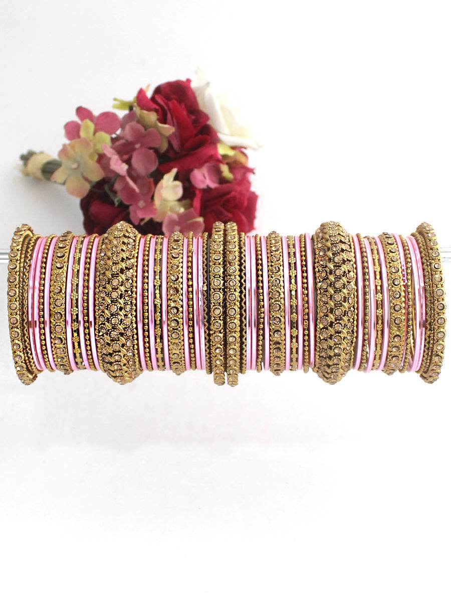 Somya Bangle Set Pastel Pink T4 Jewels