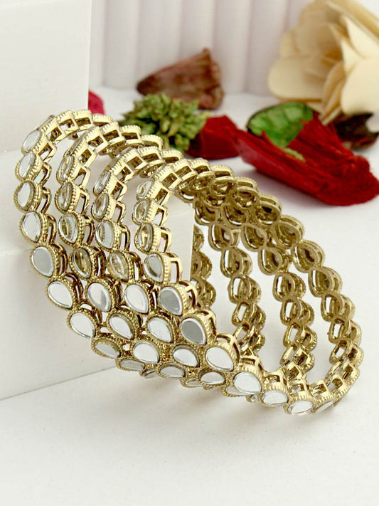 Sujaya Bangle Set Golden T4 Jewels