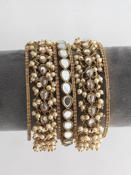 Suhana Bangle Set Golden T4 Jewels