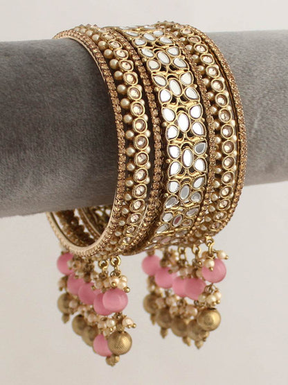 Azeen Bangle Set Pastel Pink T4 Jewels