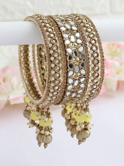 Azeen Bangle Set Yellow T4 Jewels