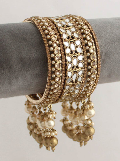 Azeen Bangle Set Pearl T4 Jewels