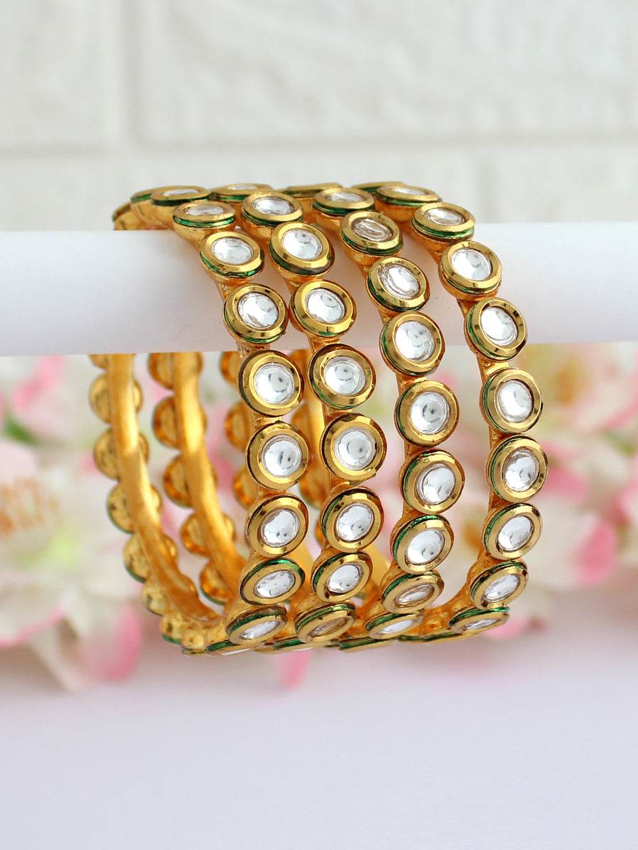 Saavi Bangle Set White T4 Jewels