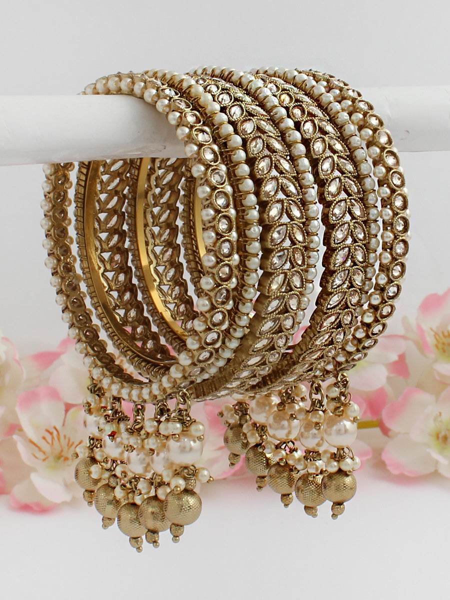 Ayanshi Bangle Set Gold T4 Jewels