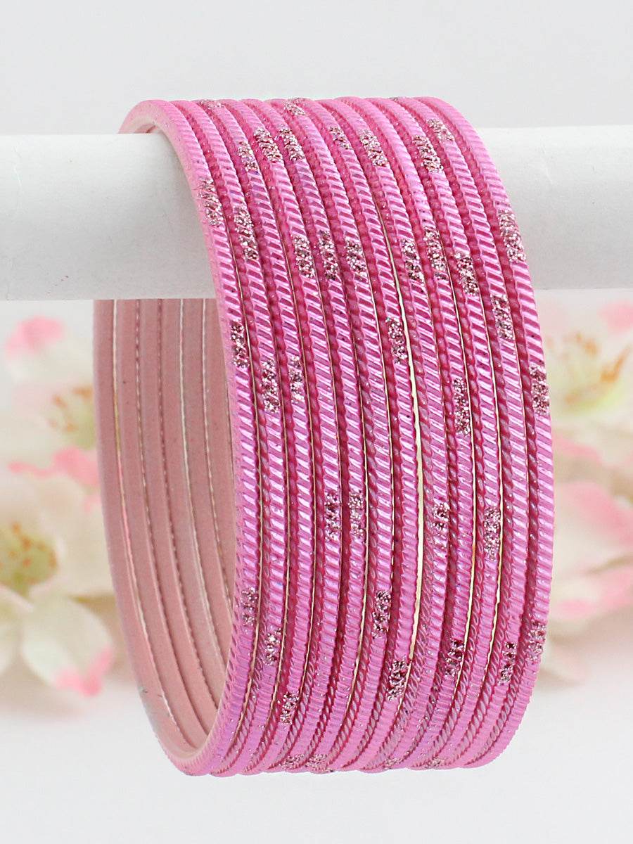 Yukti Bangle Set Pink T4 Jewels