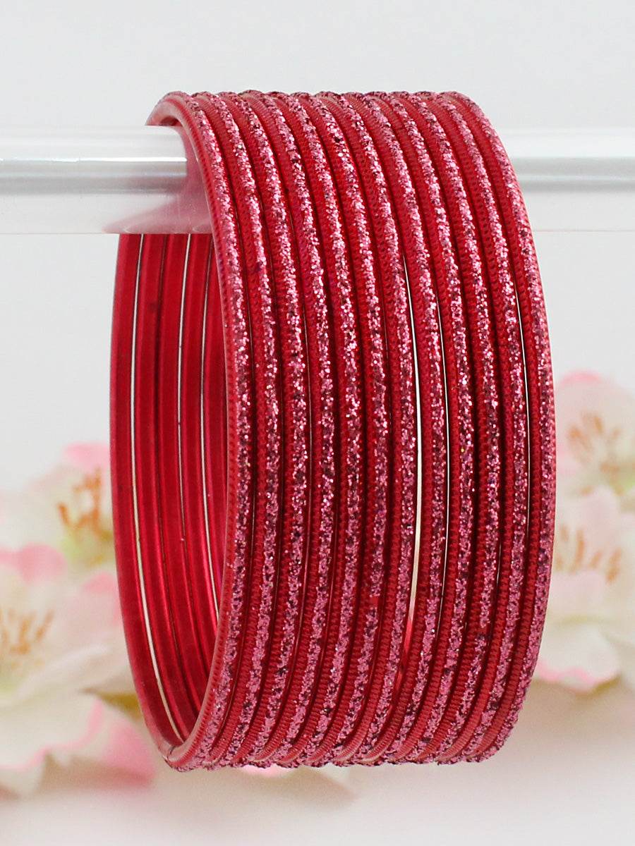 Raavi Bangle Set Red T4 Jewels