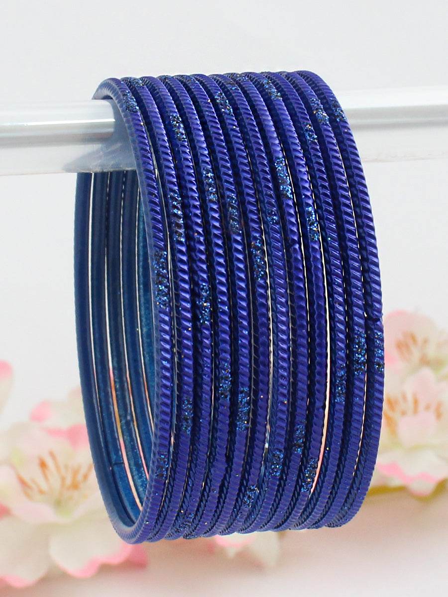 Yukti Bangle Set Blue T4 Jewels