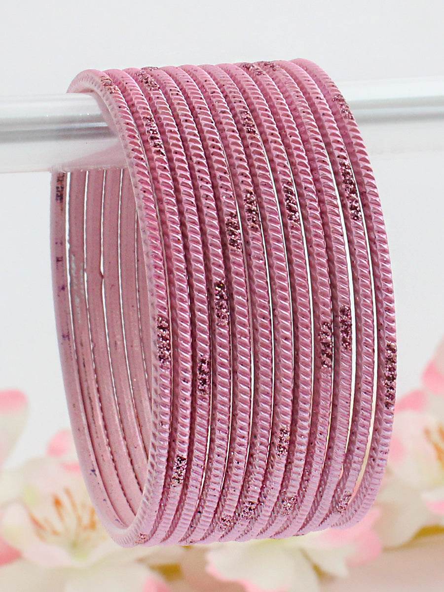 Yukti Bangle Set Baby Pink T4 Jewels