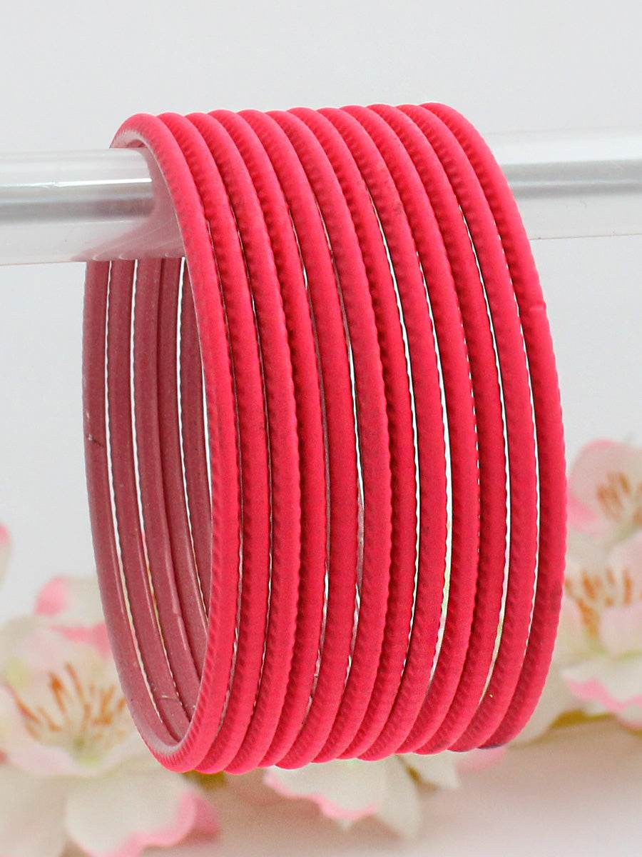 Sana Bangle Set Hot Pink T4 Jewels