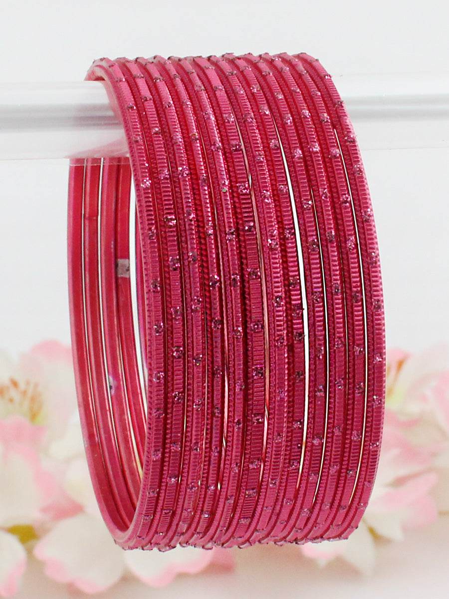 Pia Bangle Set Pink T4 Jewels