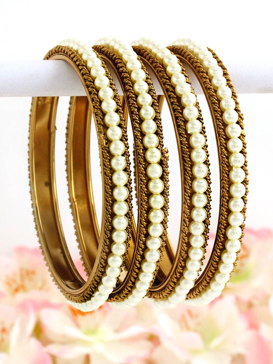 Garima Bangle Set White 2.1O T4 Jewels