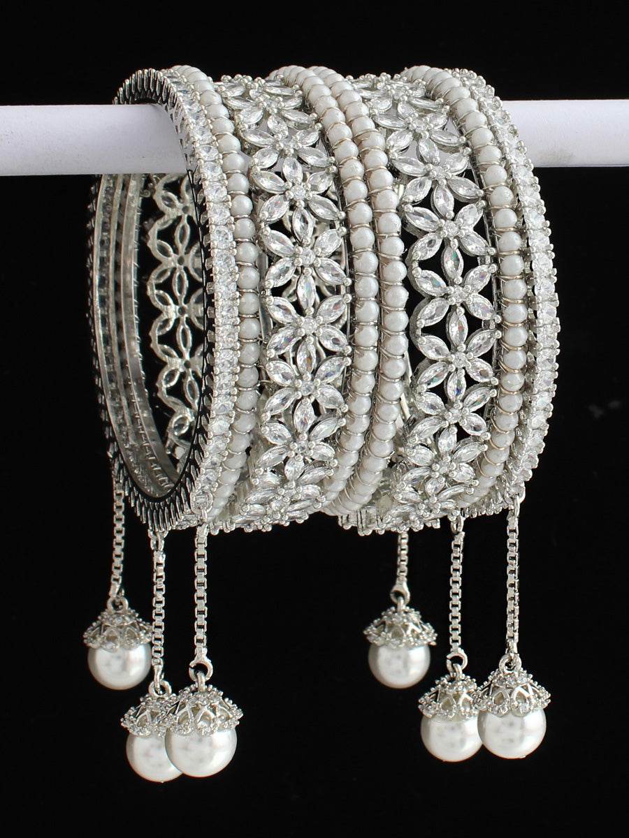 Adaa Bangle Set Silver 2.4 T4 Jewels