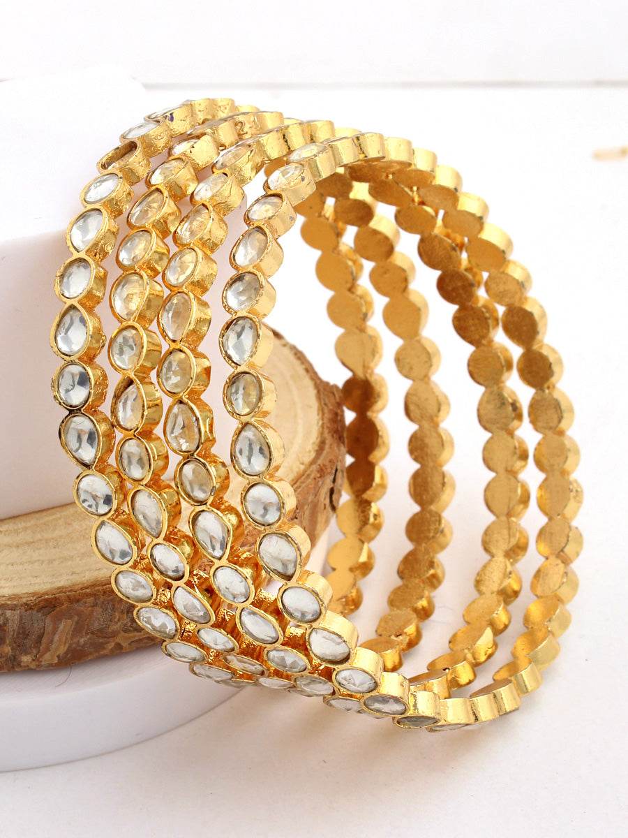 Kanak Bangle Set White T4 Jewels