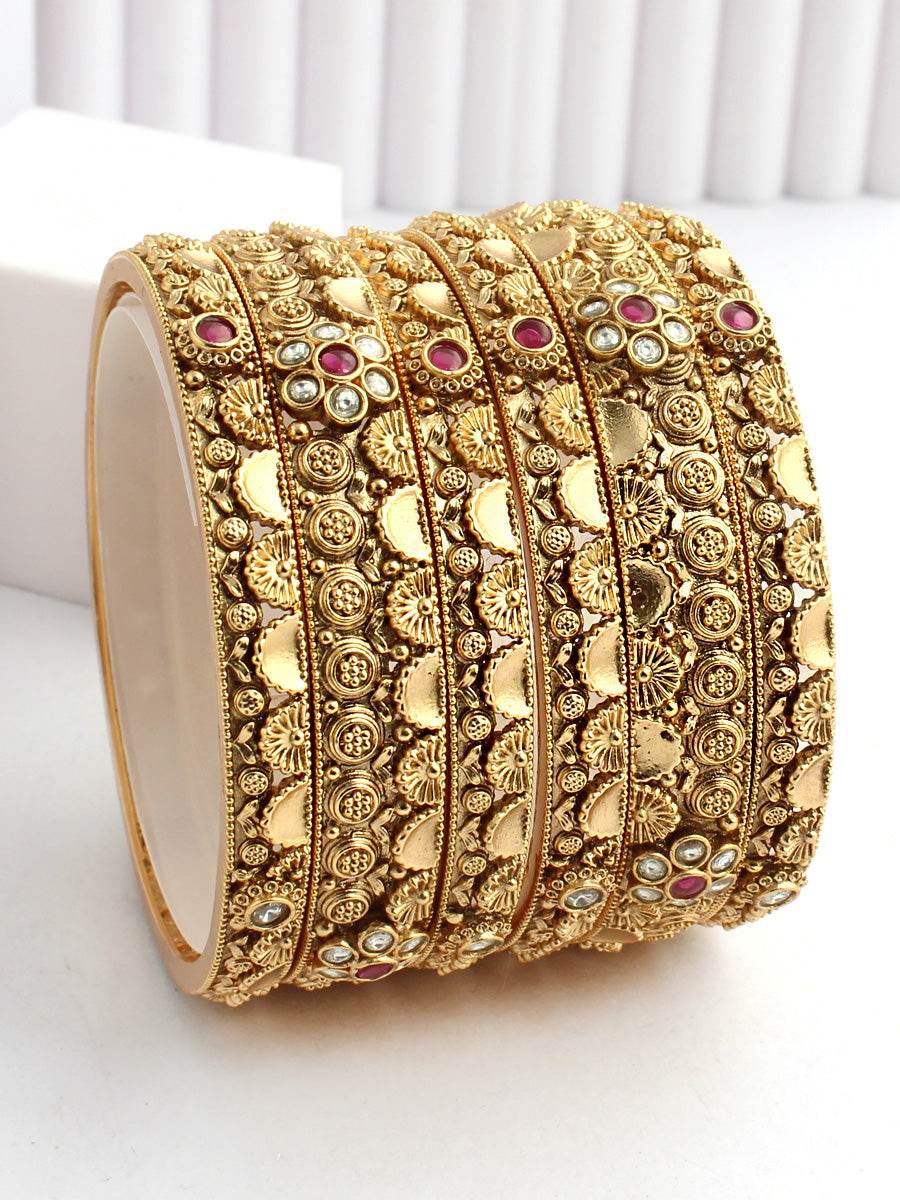 Aditri Bangle Set Gold T4 Jewels