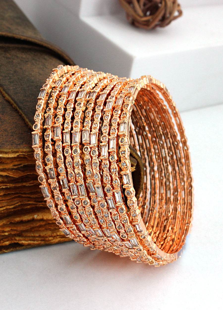 Shrika Bangle Set Rose Gold T4 Jewels